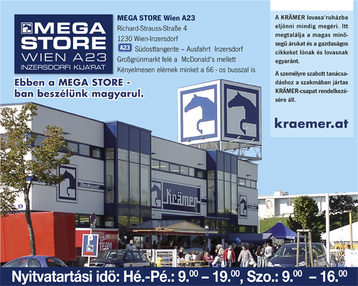 Krämer lovasáruház Bécsben!