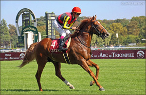 Soumillon Orfevre nyergében az Arc-on, 2012-ben 